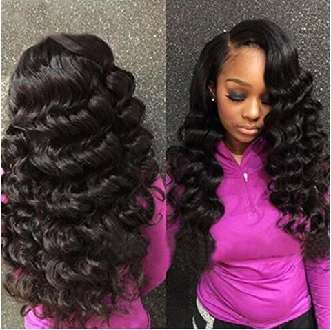 13" X 4" LACE FRONTAL -LOOSE WAVE + 2 BUNDLES